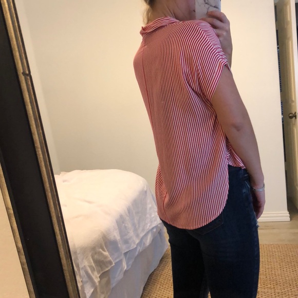 Striped button up top - Picture 2 of 2